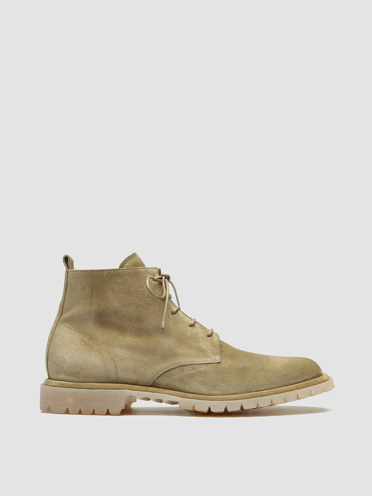 SPECTACULAR 002 - Light Brown Suede Lace-Up Boots sold by Officine Creative