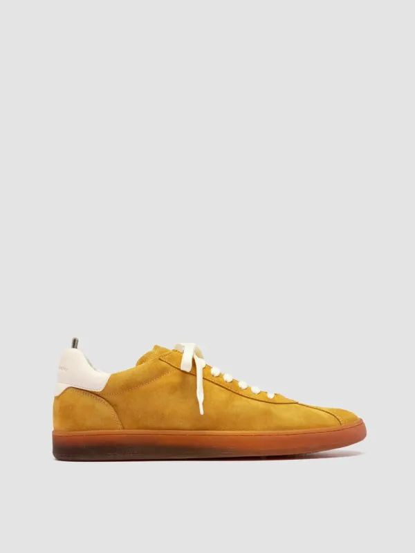 HALO 001 - Yellow Leather and Suede Sneakers sold by Officine Creative