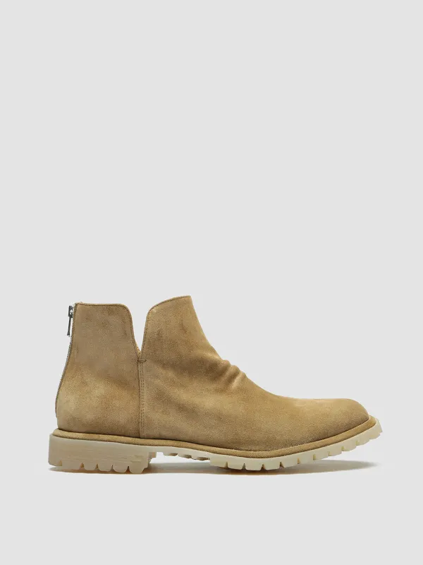 SPECTACULAR 003 - Camel Suede Ankle Boots made by Officine Creative