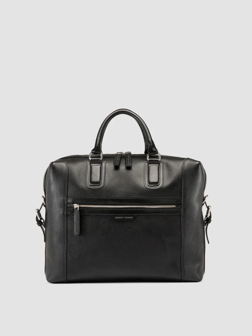 JULES 007 - Black Leather Briefcase sold by Officine Creative