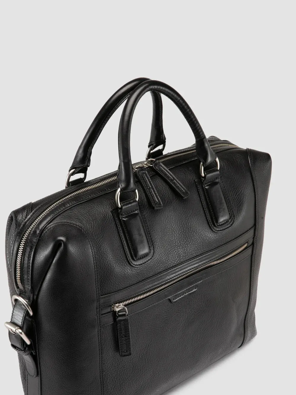 JULES 007 - Black Leather Briefcase sold by Officine Creative product image thumbnail 2