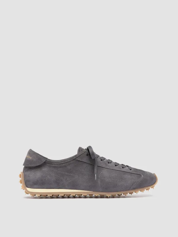 JARRED 001 - Blue Suede Low-Top Sneakers sold by Officine Creative