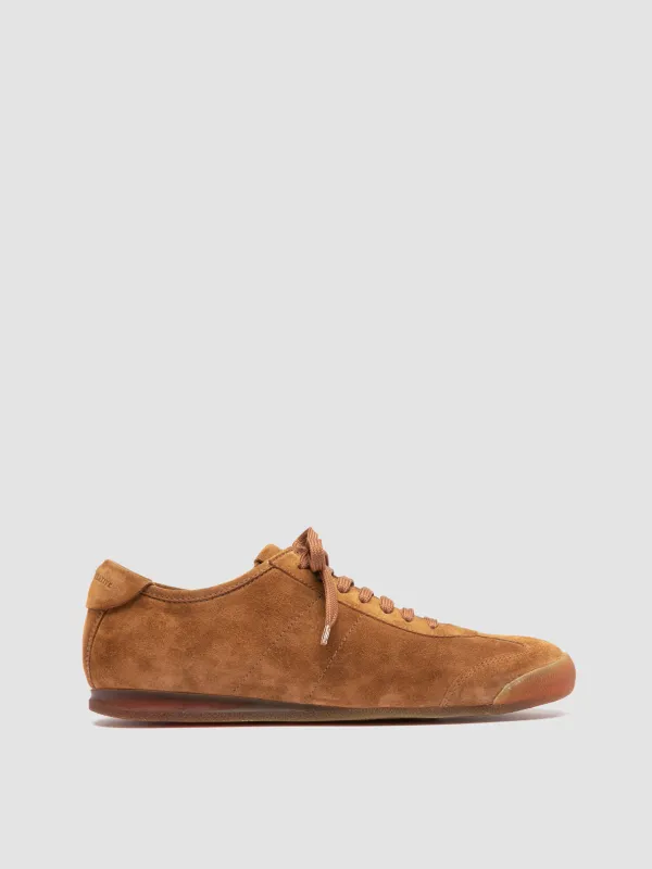 HAZEL 001 - Brown Suede Low-Top Sneakers made by Officine Creative