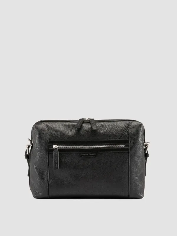 JULES 009 - Black Leather Briefcase sold by Officine Creative