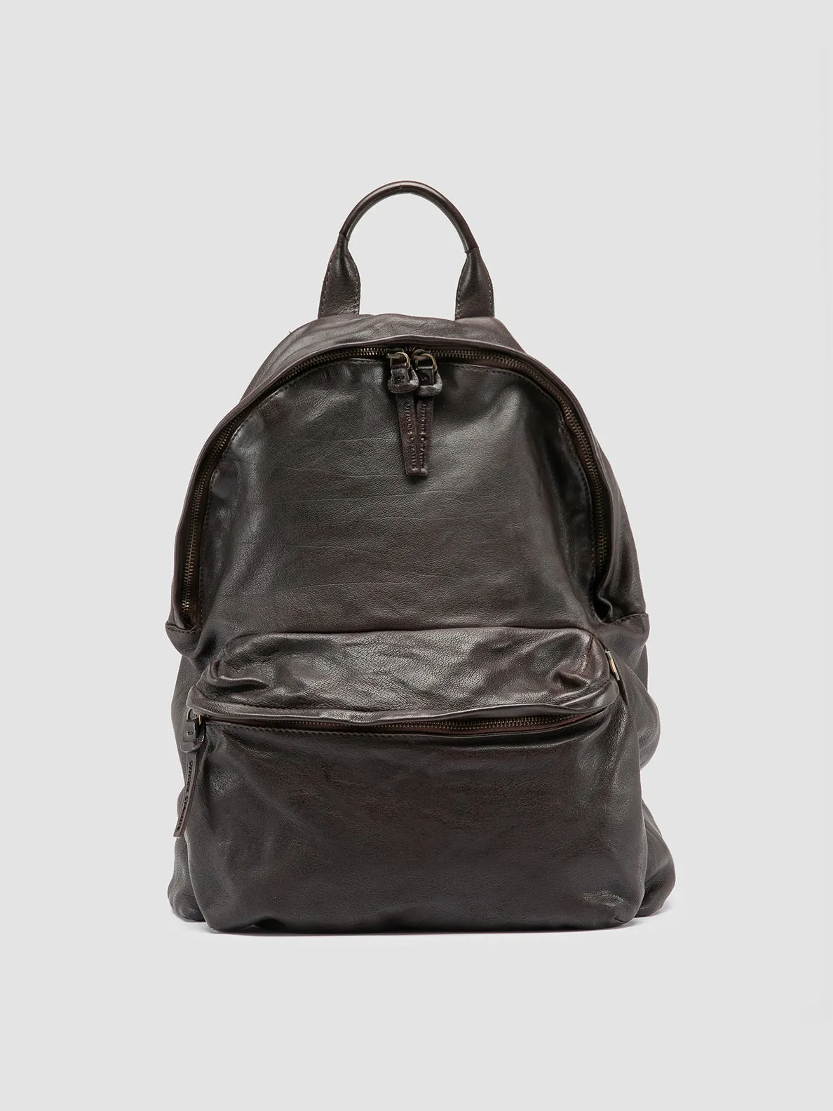 OC PACK 004 - Dark Brown Leather Backpack sold by Officine Creative
