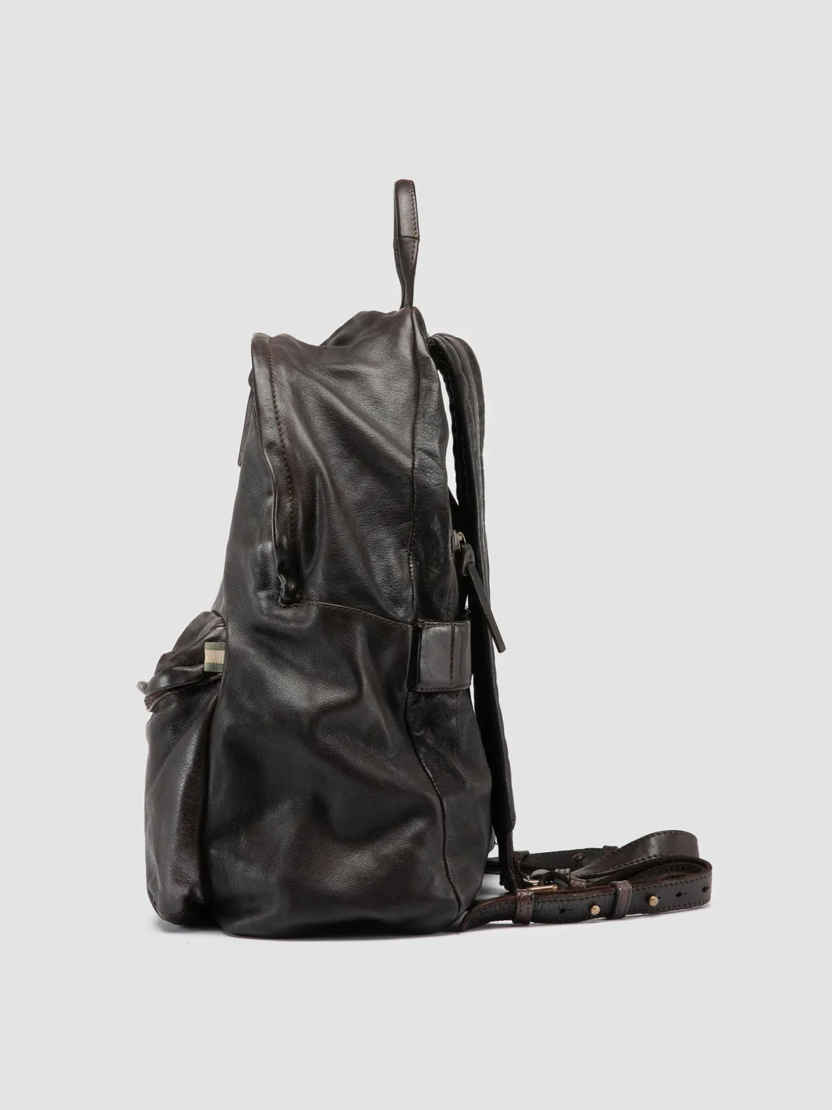 OC PACK 004 - Dark Brown Leather Backpack sold by Officine Creative product image thumbnail 5