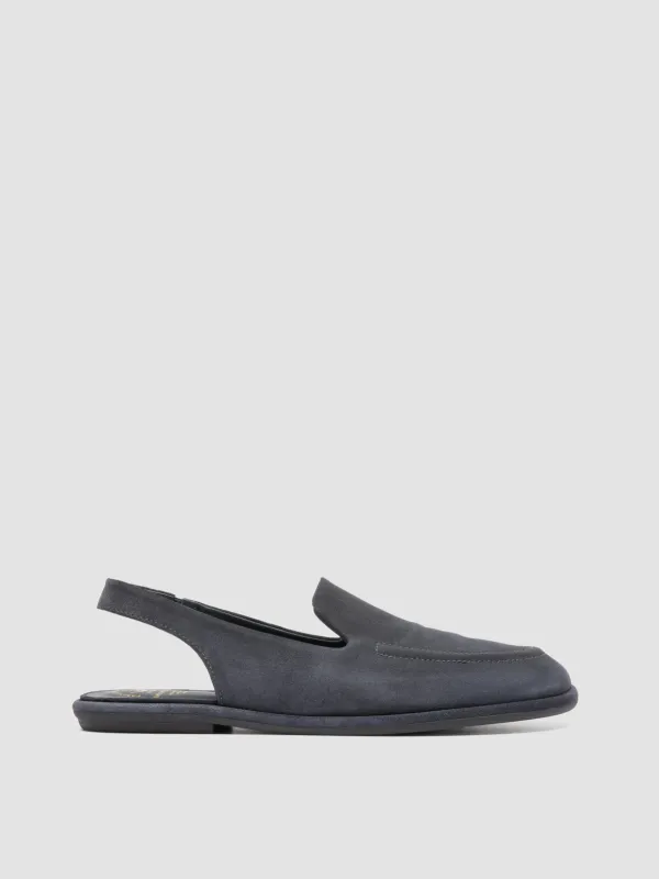 MIENNE 116 - Blue Suede Slingback Sandals made by Officine Creative