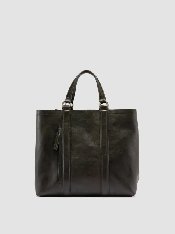 RARE 050 - Green Leather Briefcase sold by Officine Creative