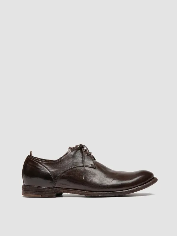 ARCHIVE 512 - Dark Brown Leather Derby Shoes made by Officine Creative