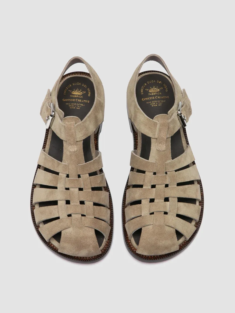 EMERALD 013 - Taupe Suede Fisherman Sandals sold by Officine Creative product image thumbnail 2