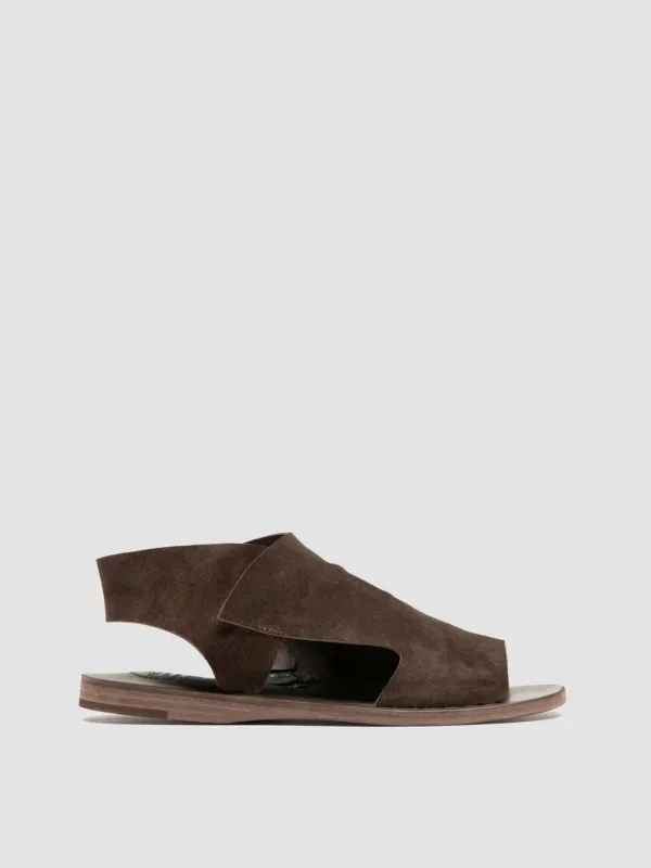 ITACA 033 - Brown Suede Sandals sold by Officine Creative