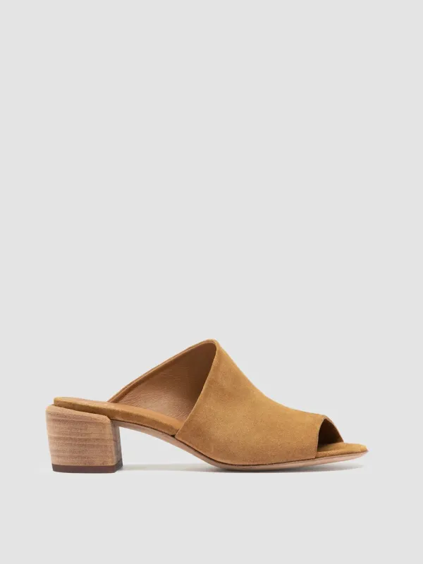 HADRY 008 - Brown Suede Slide Sandals sold by Officine Creative