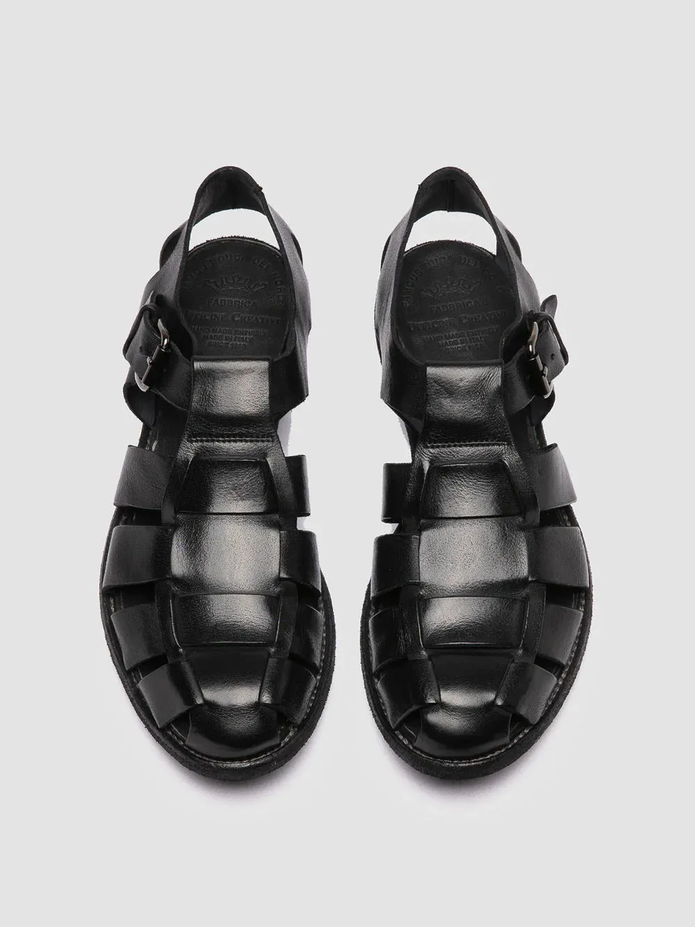 ARCHIVE 521 - Black Leather Sandals sold by Officine Creative product image thumbnail 2