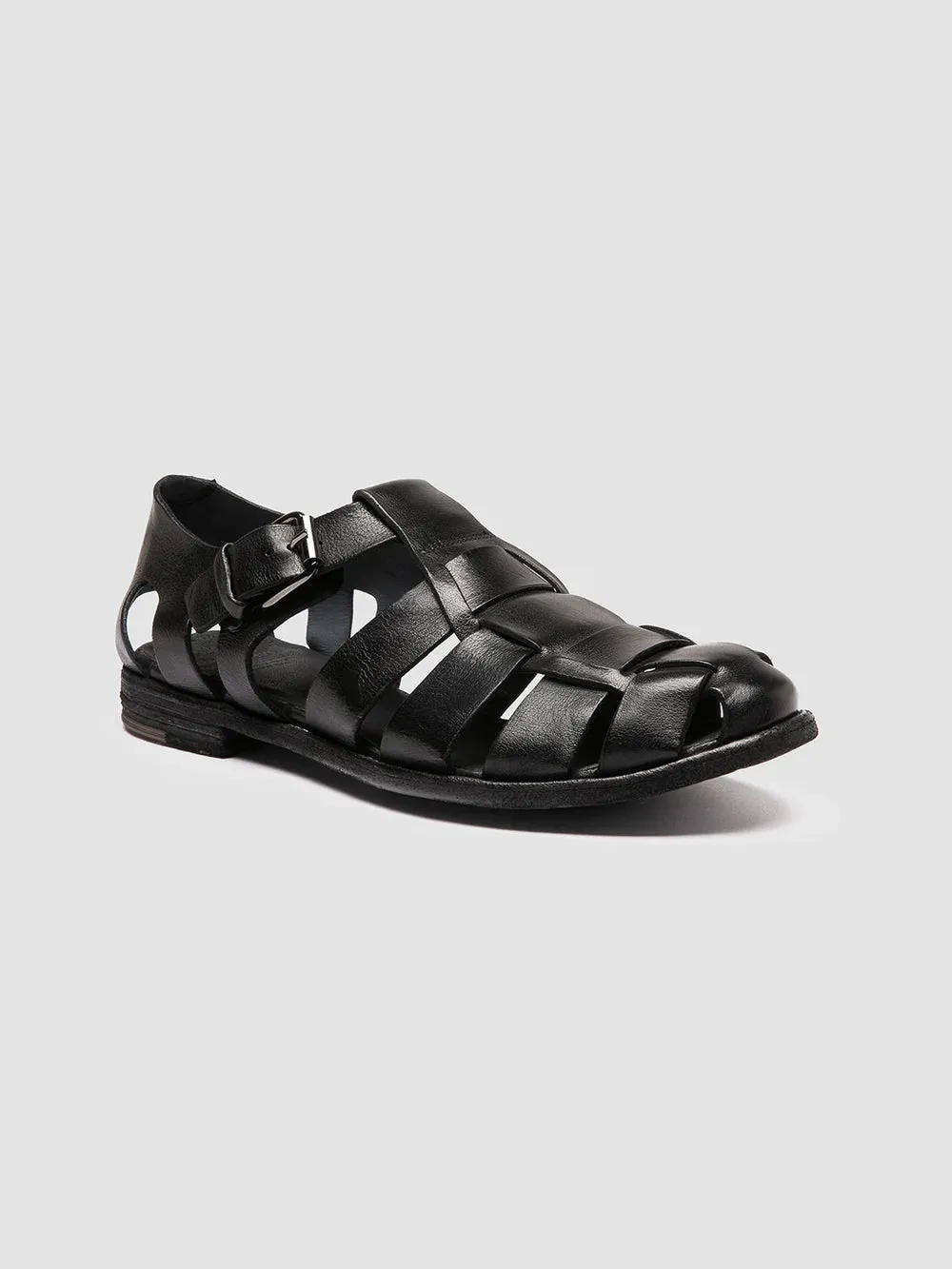 ARCHIVE 521 - Black Leather Sandals sold by Officine Creative product image thumbnail 3