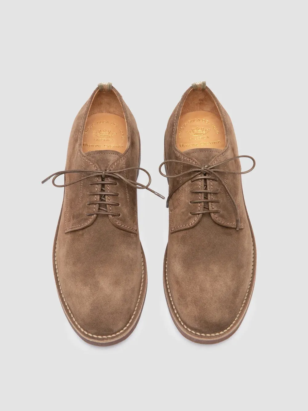 HOPKINS SD FLEXI 001 - Taupe Suede Derby Shoes sold by Officine Creative product image thumbnail 2