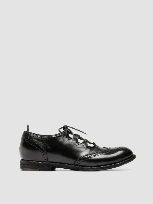 KALLIOPI 006 - Black Leather Oxford Shoes made by Officine Creative