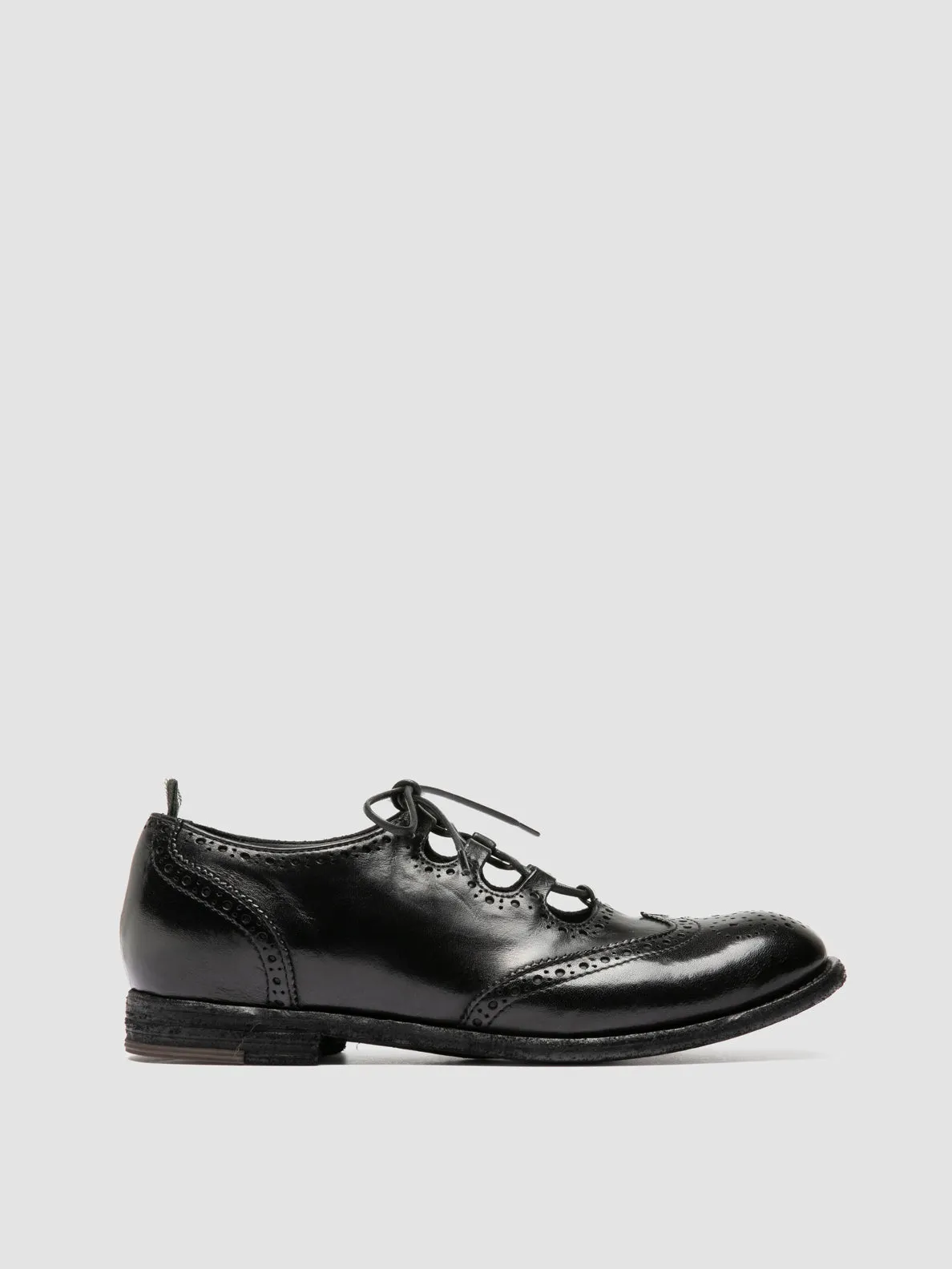 KALLIOPI 006 - Black Leather Oxford Shoes sold by Officine Creative