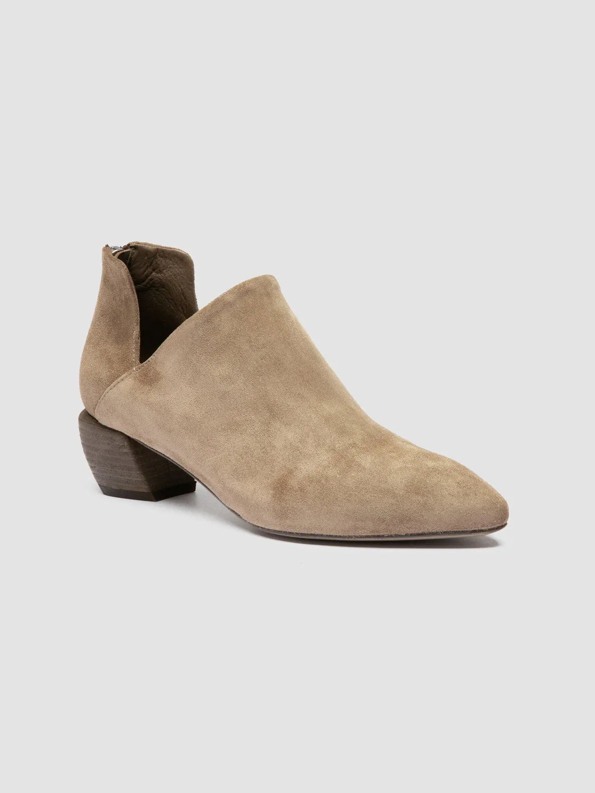 SALLY 037 - Taupe Suede Zip Boots sold by Officine Creative product image thumbnail 3