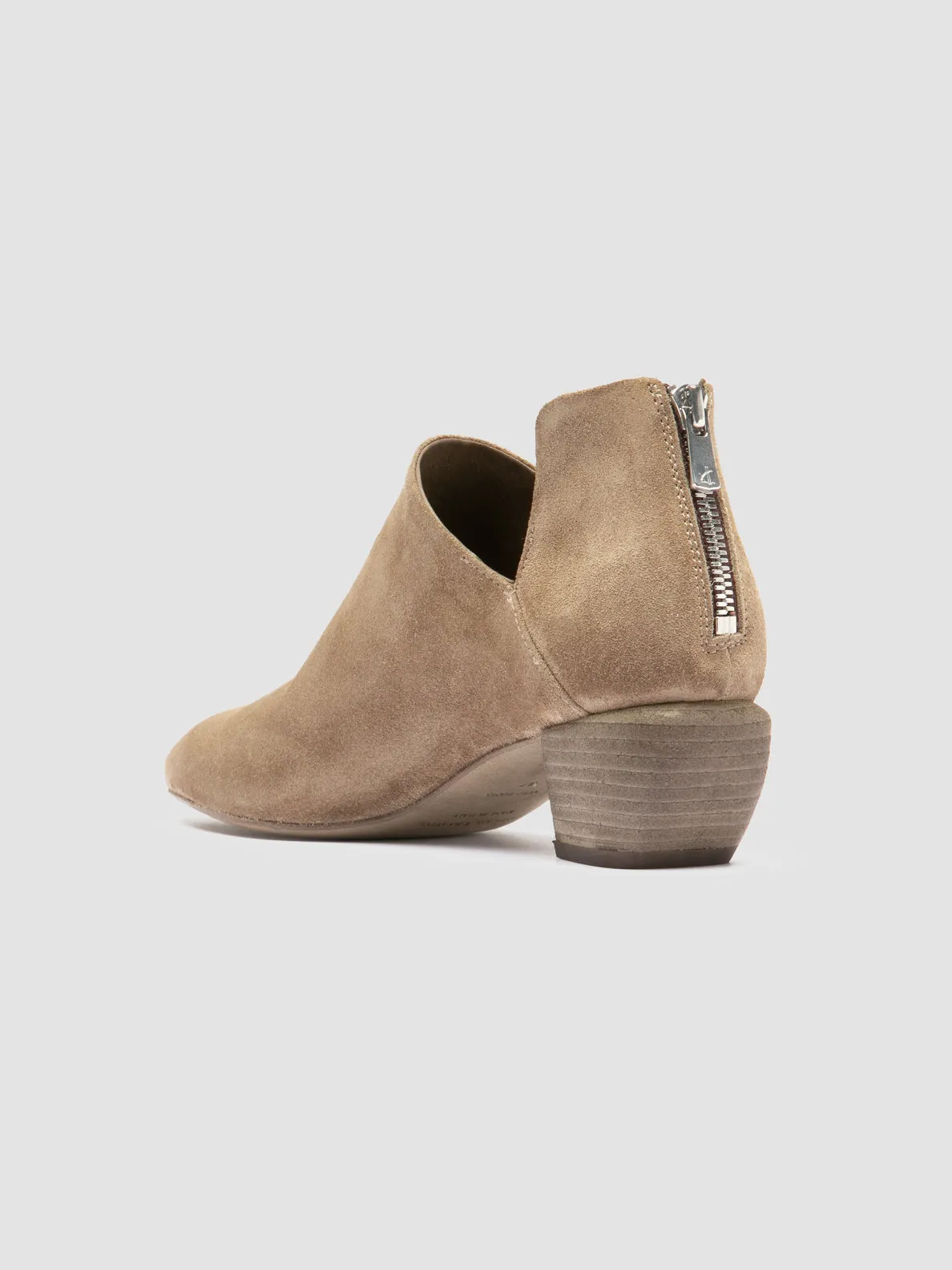 SALLY 037 - Taupe Suede Zip Boots sold by Officine Creative product image thumbnail 4