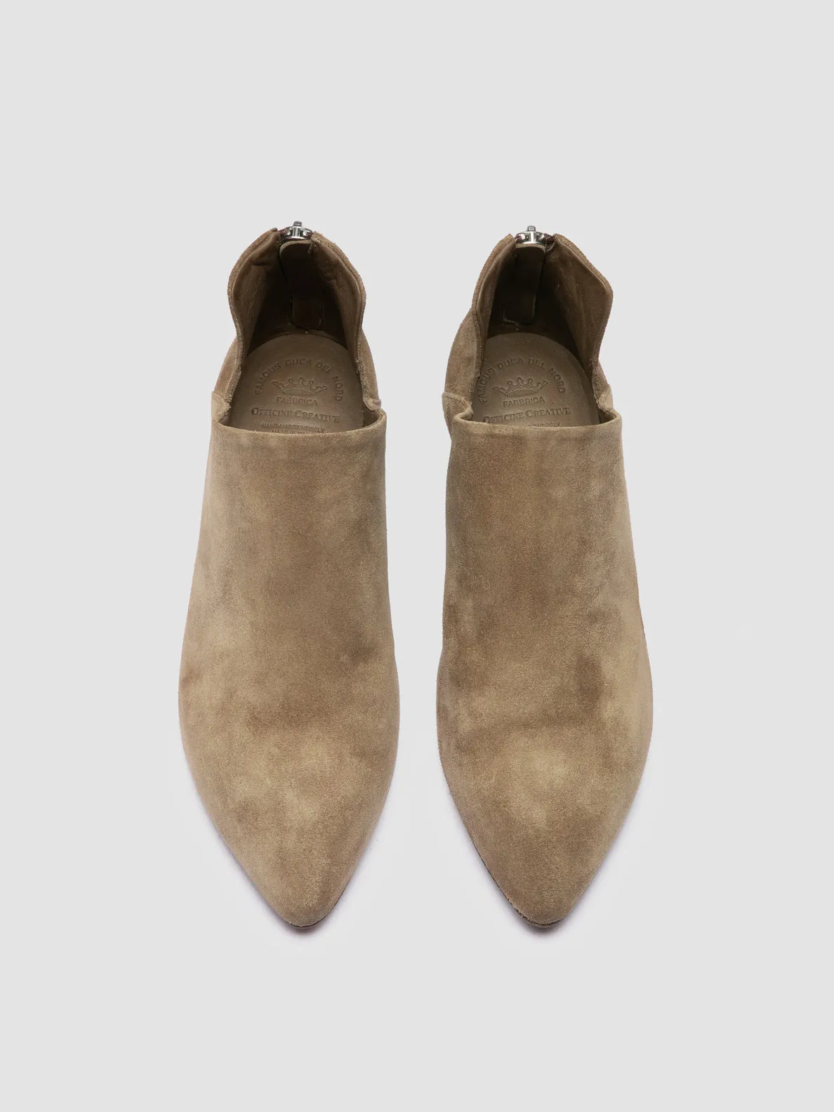 SALLY 037 - Taupe Suede Zip Boots sold by Officine Creative product image thumbnail 2