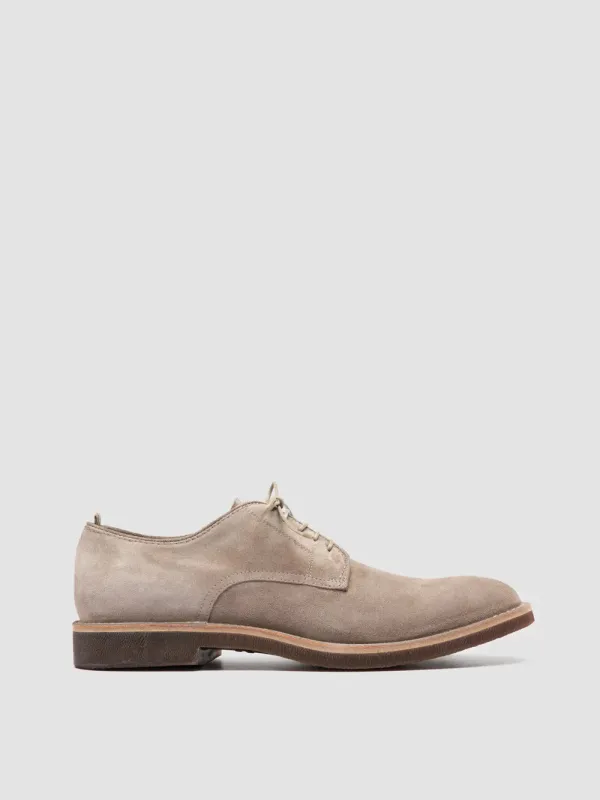 HOPKINS SD FLEXI 001 - Grey Suede Derby Shoes made by Officine Creative