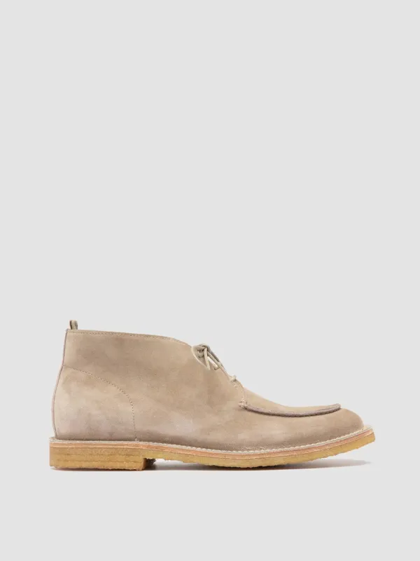 HISTORY 002 - Beige Suede Chukka Boots made by Officine Creative