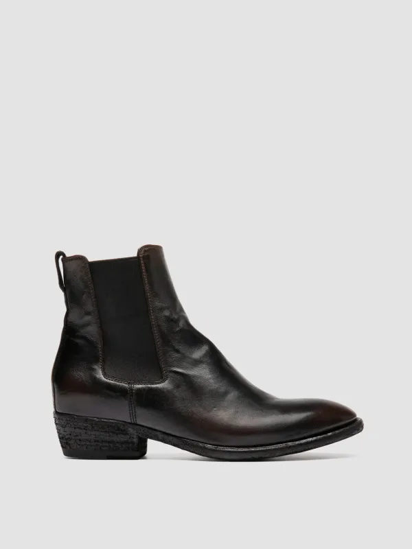 SONEGAL DD 001 - Brown Leather Chelsea Boots made by Officine Creative