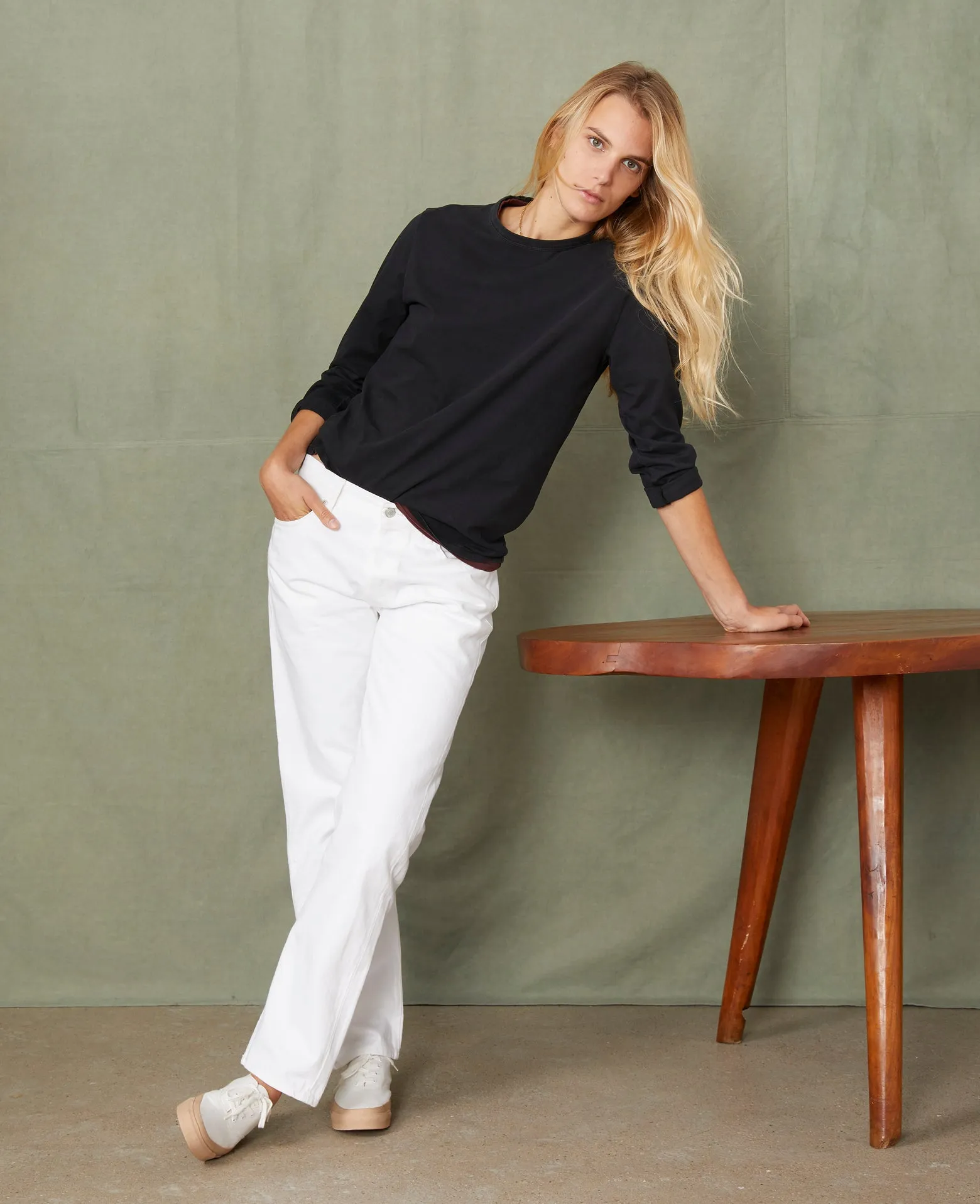 Tee-shirt manches longues sold by Officine Generale product image thumbnail 2