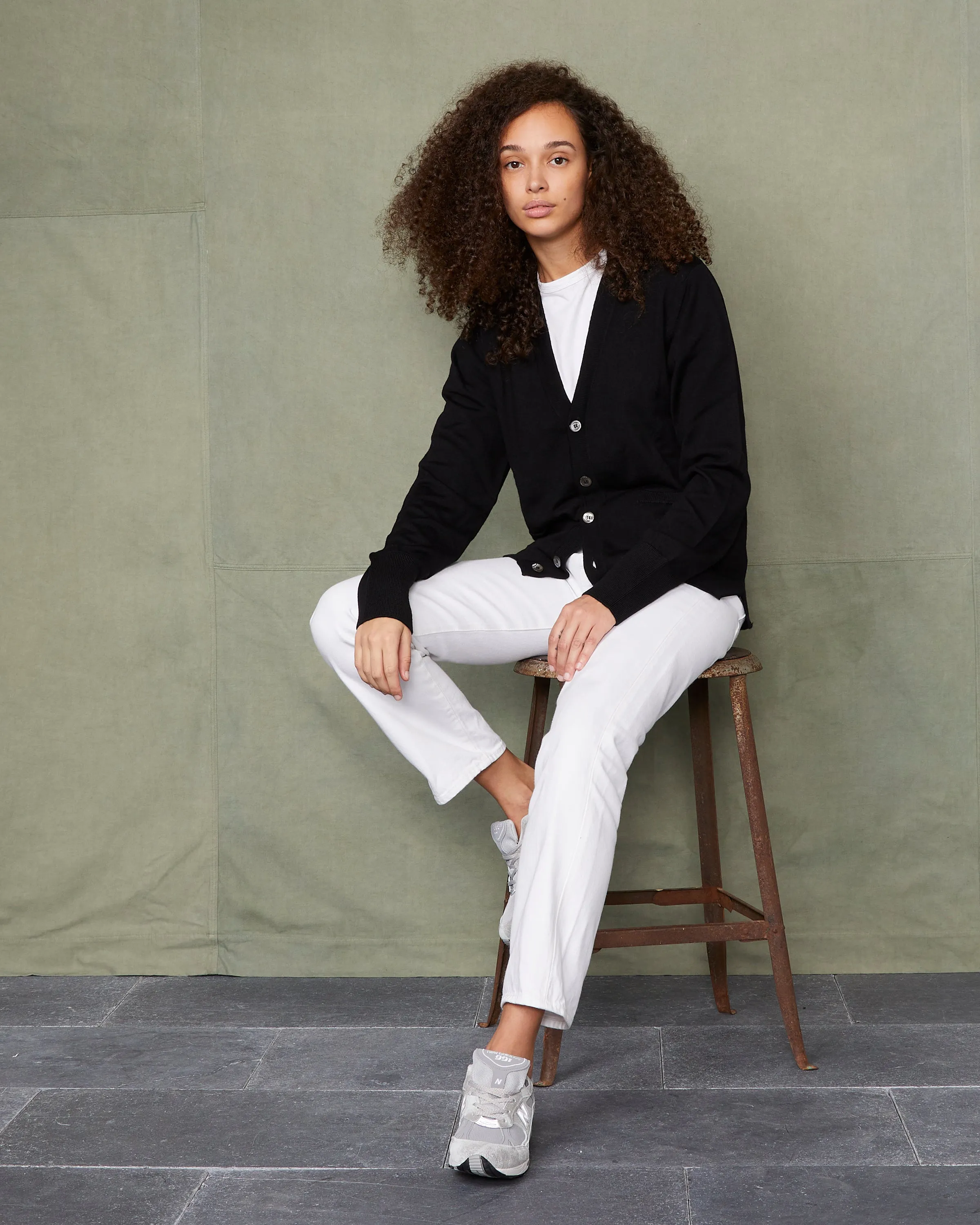 Cardigan en maille sold by Officine Generale product image thumbnail 2