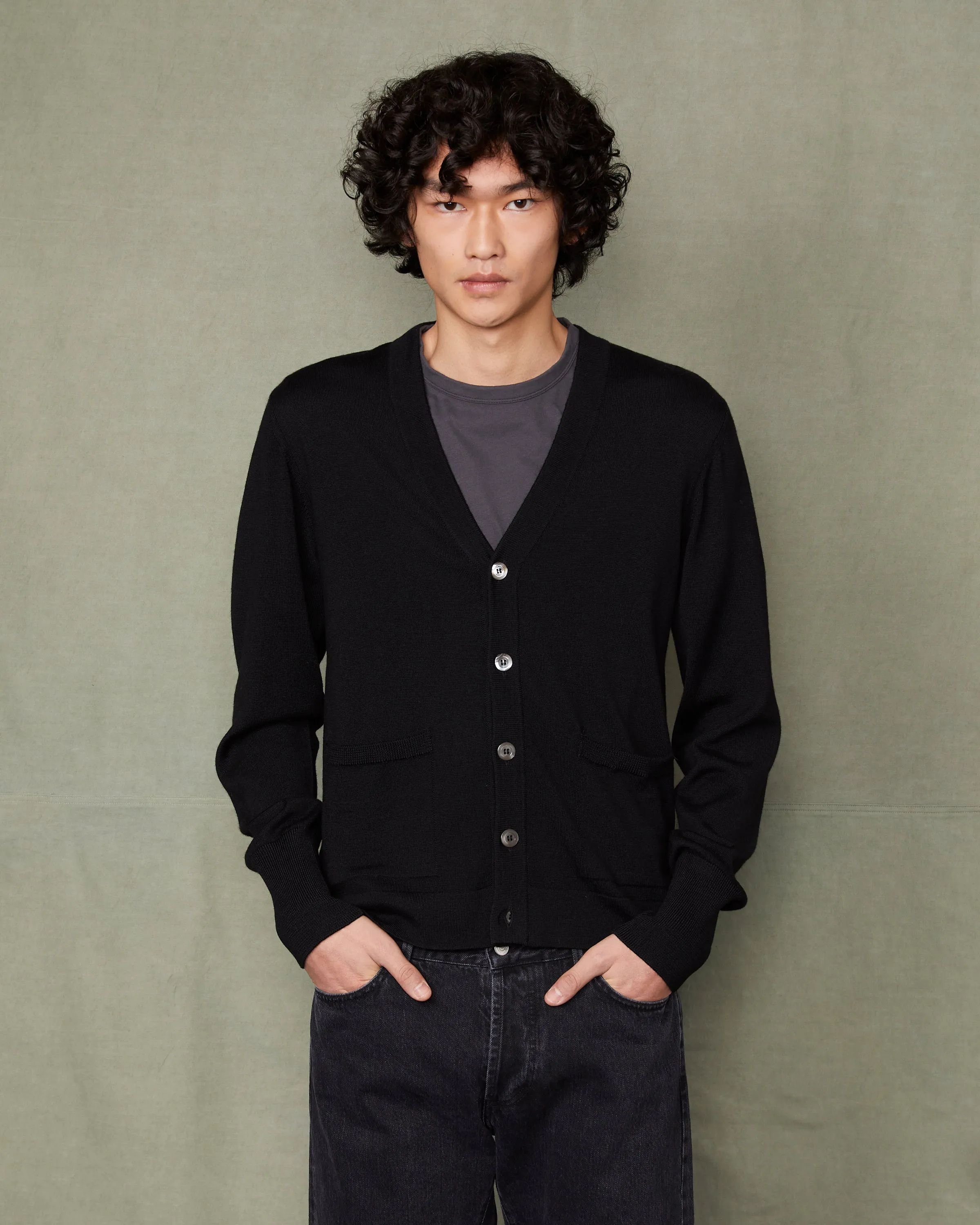 Cardigan en maille sold by Officine Generale product image thumbnail 5