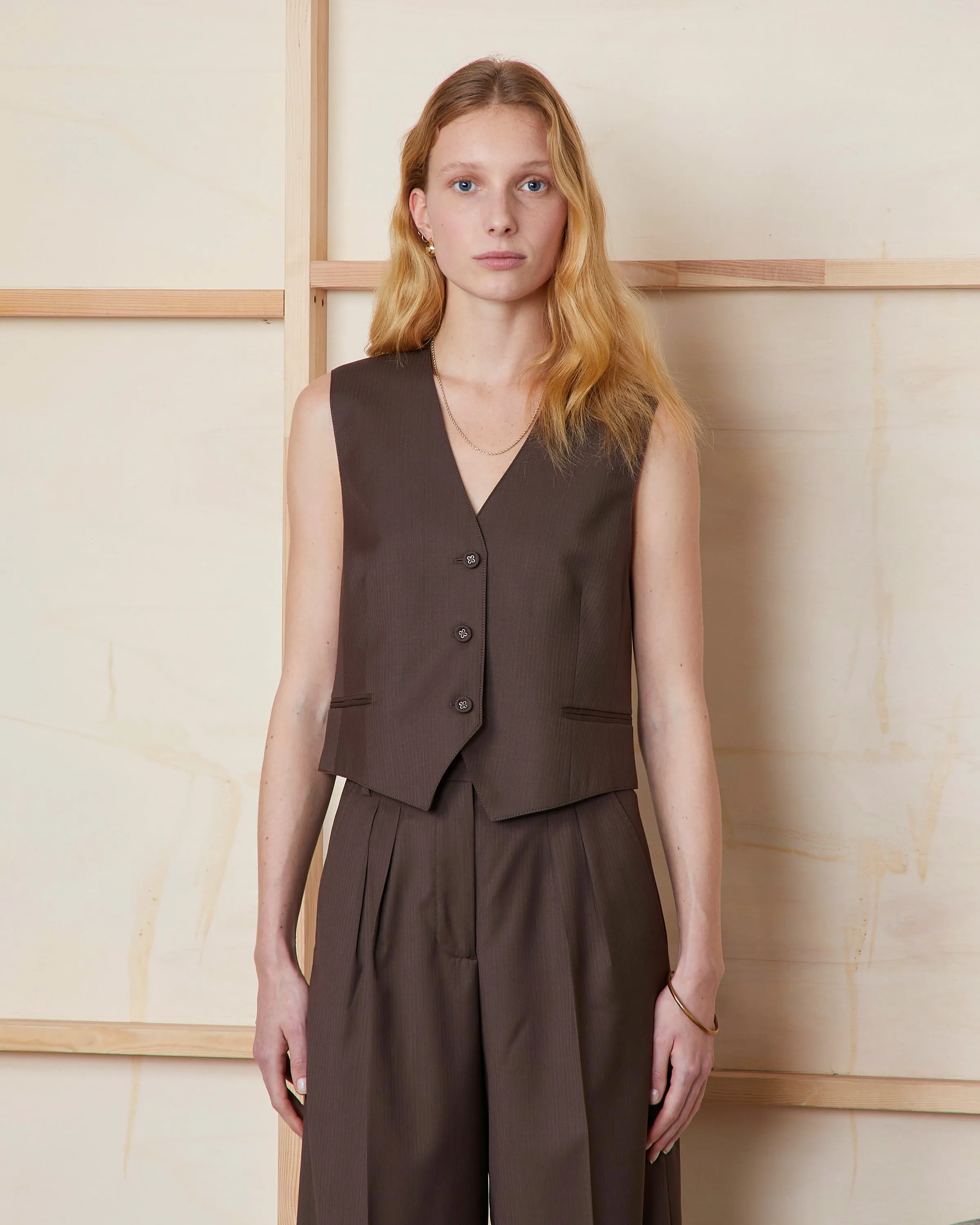 Gilet cleore sold by Officine Generale product image thumbnail 3