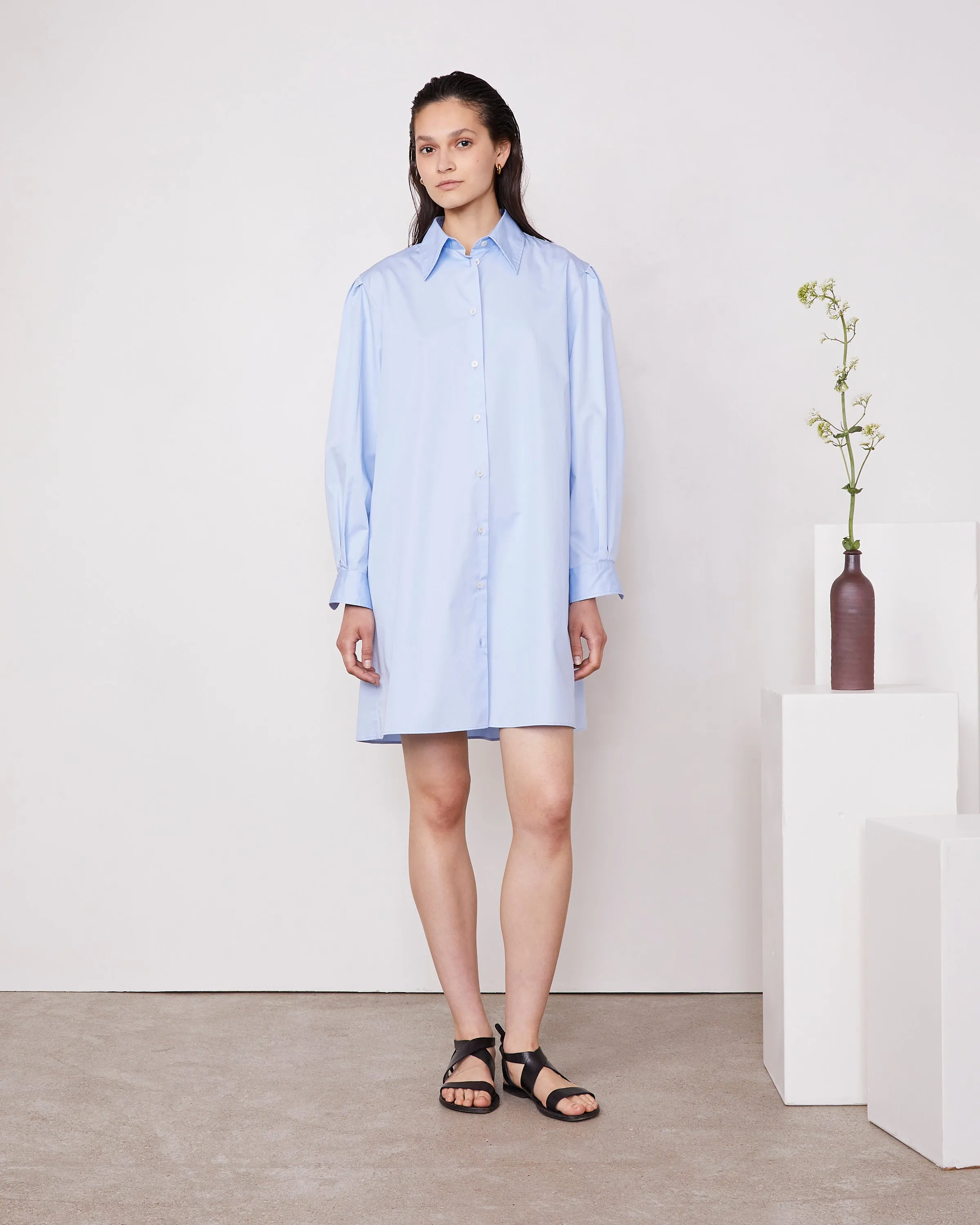 Robe chemise gina sold by Officine Generale product image thumbnail 3