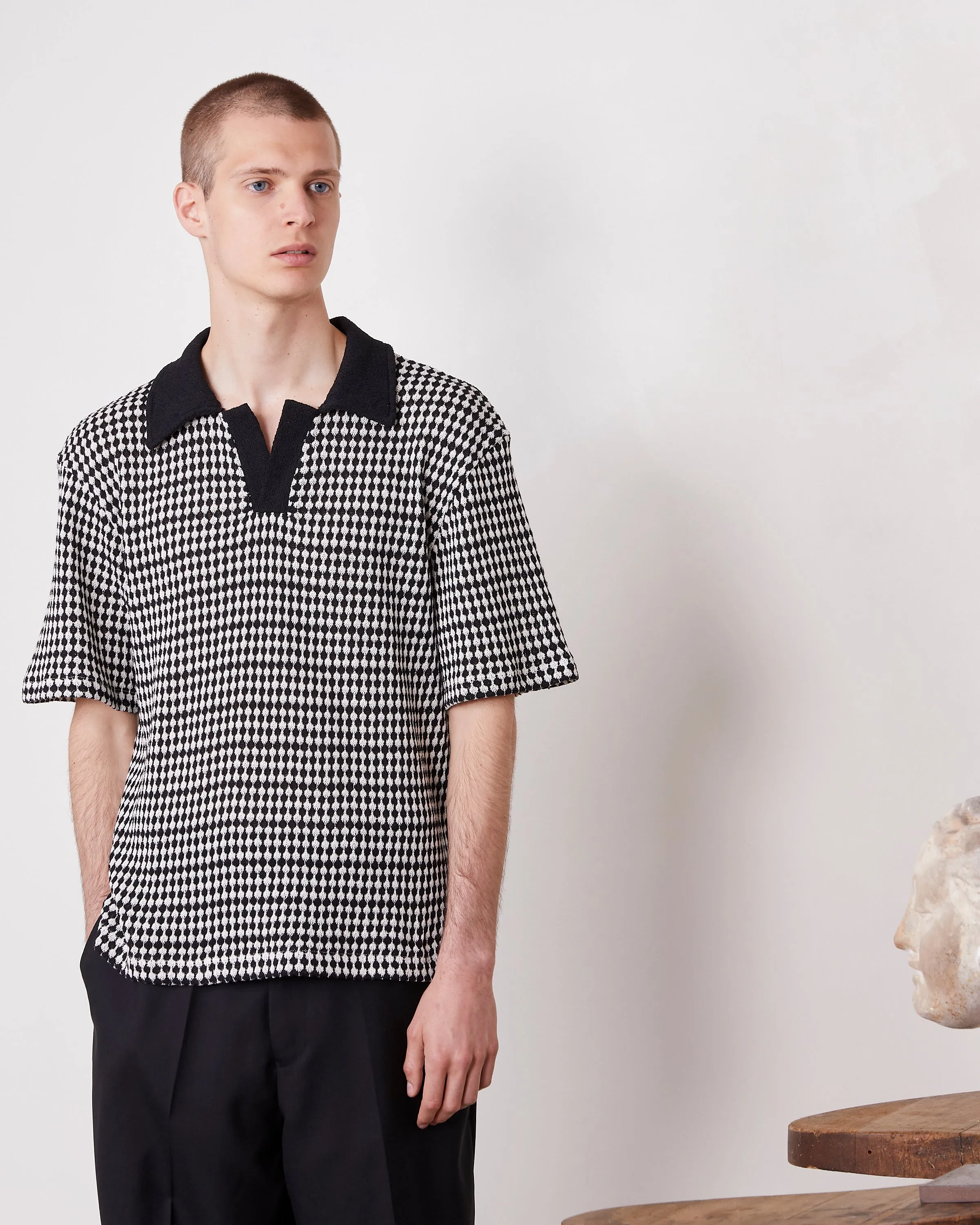 Polo pele sold by Officine Generale product image thumbnail 3