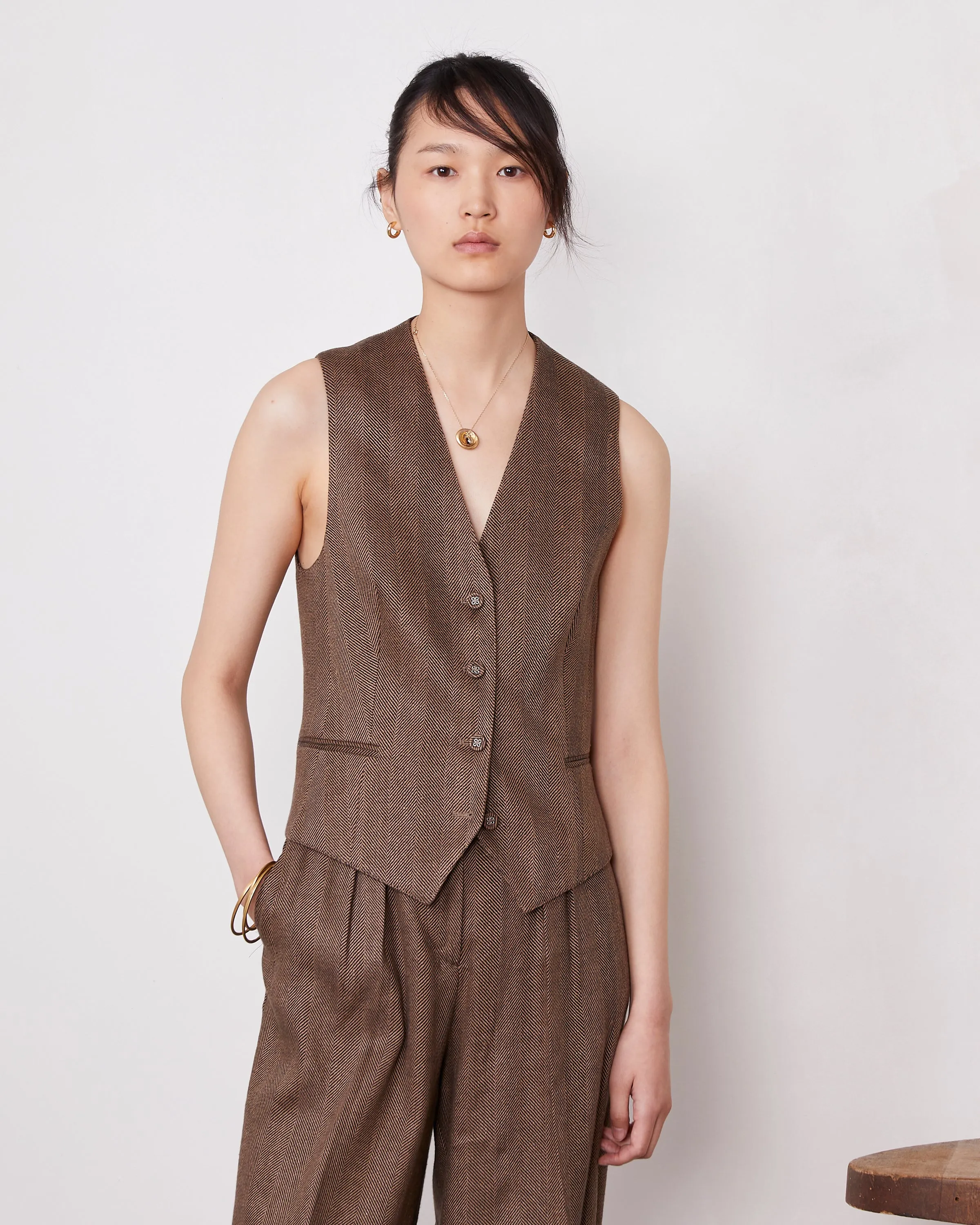 Gilet cleo sold by Officine Generale product image thumbnail 2