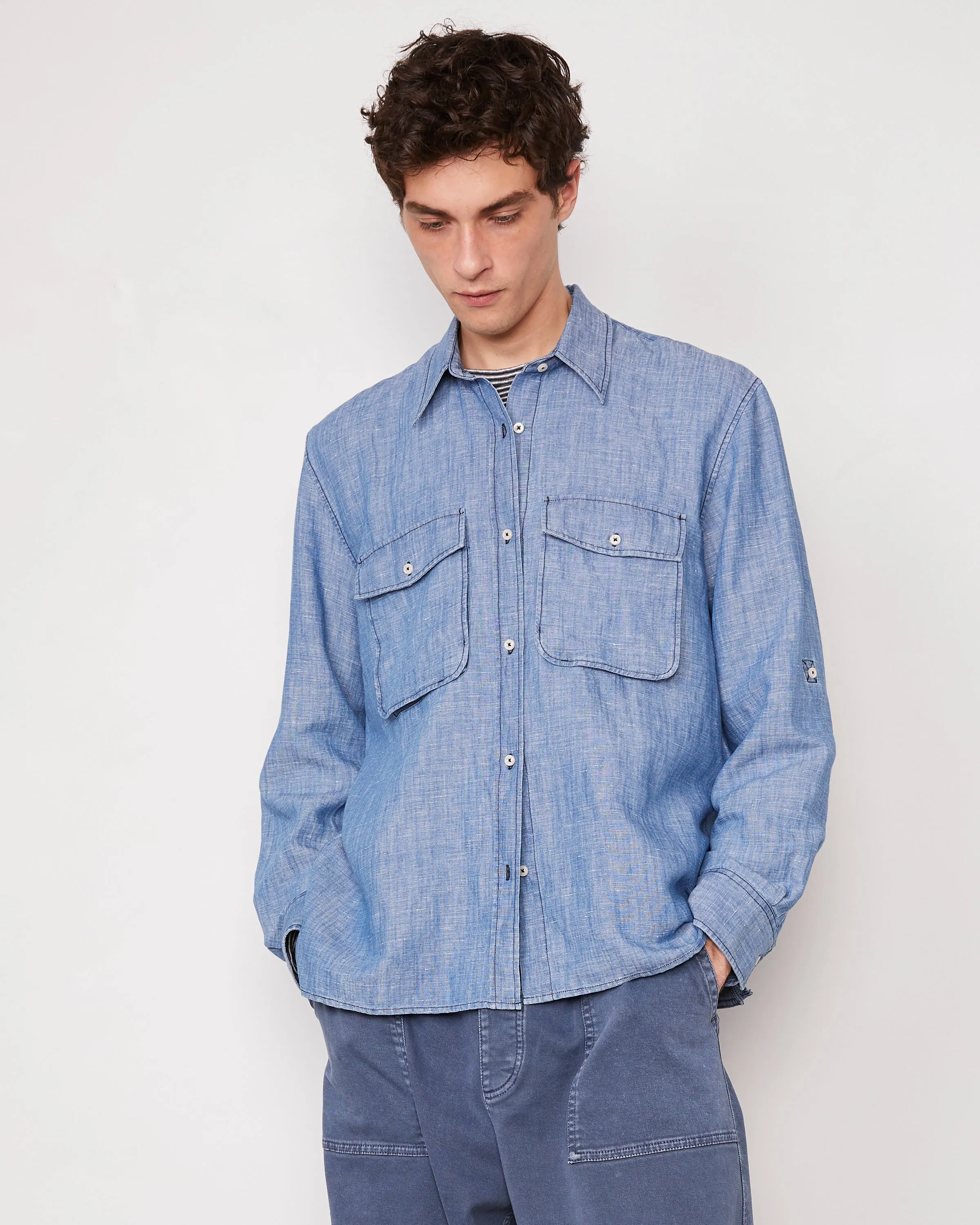 Chemise garris sold by Officine Generale product image thumbnail 2