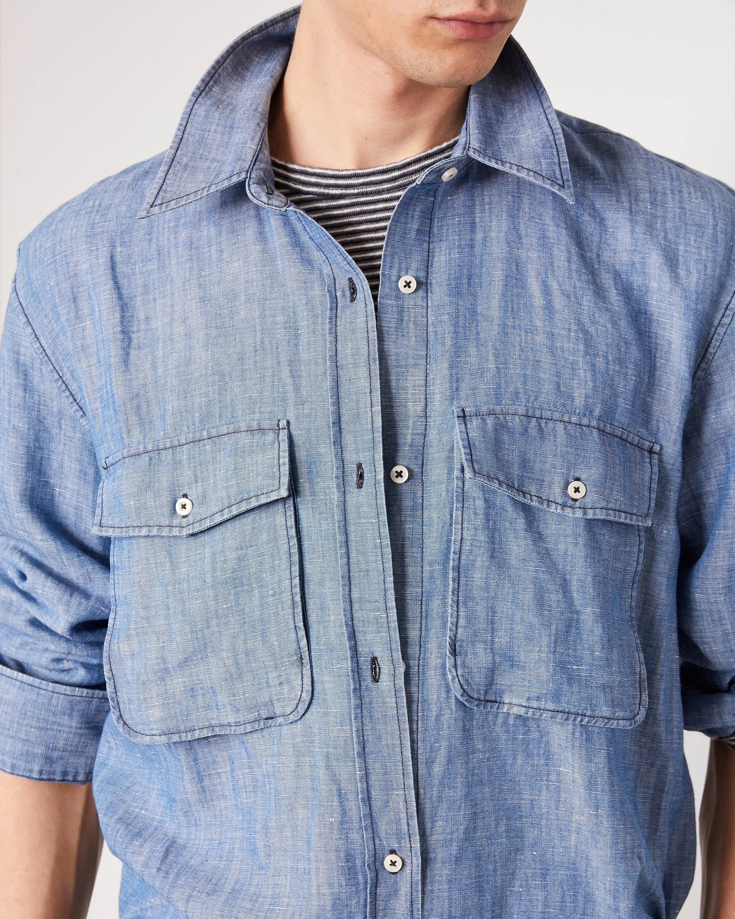 Chemise garris sold by Officine Generale product image thumbnail 4