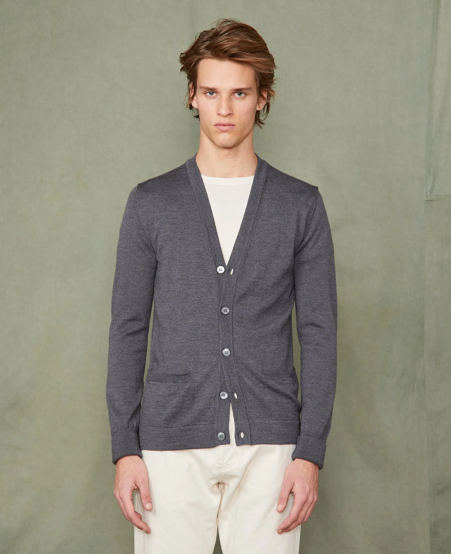 Cardigan en maille sold by Officine Generale product image thumbnail 3