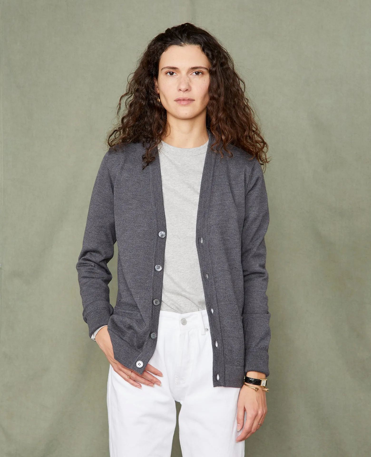 Cardigan en maille sold by Officine Generale product image thumbnail 4