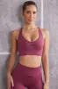 Plunge Neck Sports Bra in Dark Rose sold by Oh Polly