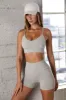 Scoop Neck Multi Strap Sports Bra in Grey sold by Oh Polly
