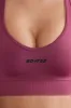 Plunge Neck Sports Bra in Dark Rose sold by Oh Polly