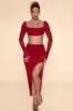 Embellished Maxi Skirt in Red sold by Oh Polly