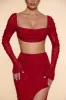 Embellished Maxi Skirt in Red sold by Oh Polly