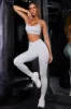 Petite High Waist Ribbed Leggings in Grey sold by Oh Polly