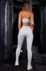 Petite High Waist Ribbed Leggings in Grey sold by Oh Polly
