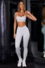 Petite High Waist Ribbed Leggings in Grey sold by Oh Polly
