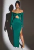 Cut Out Maxi Dress in Emerald Green sold by Oh Polly