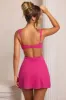 Embellished Cut Out Mini Dress in Fuschia sold by Oh Polly