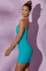 One Shoulder Cut Out Mini Dress in Aqua sold by Oh Polly