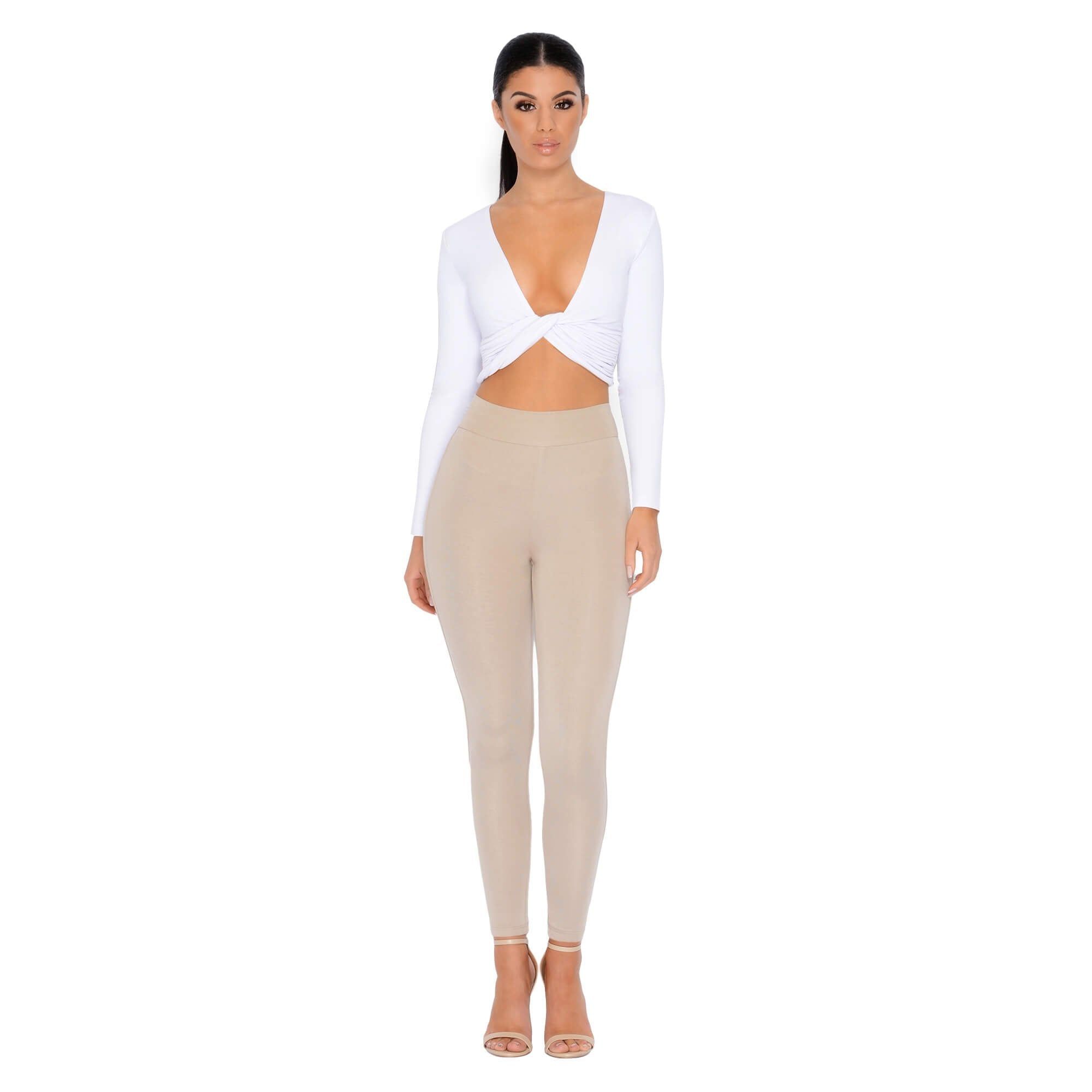 Why Knot Double Layered Crop Top in White sold by Oh Polly product image thumbnail 2